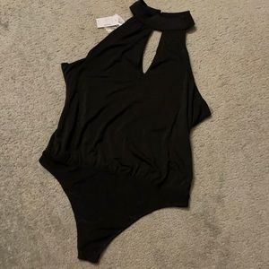 High-neck bodysuit